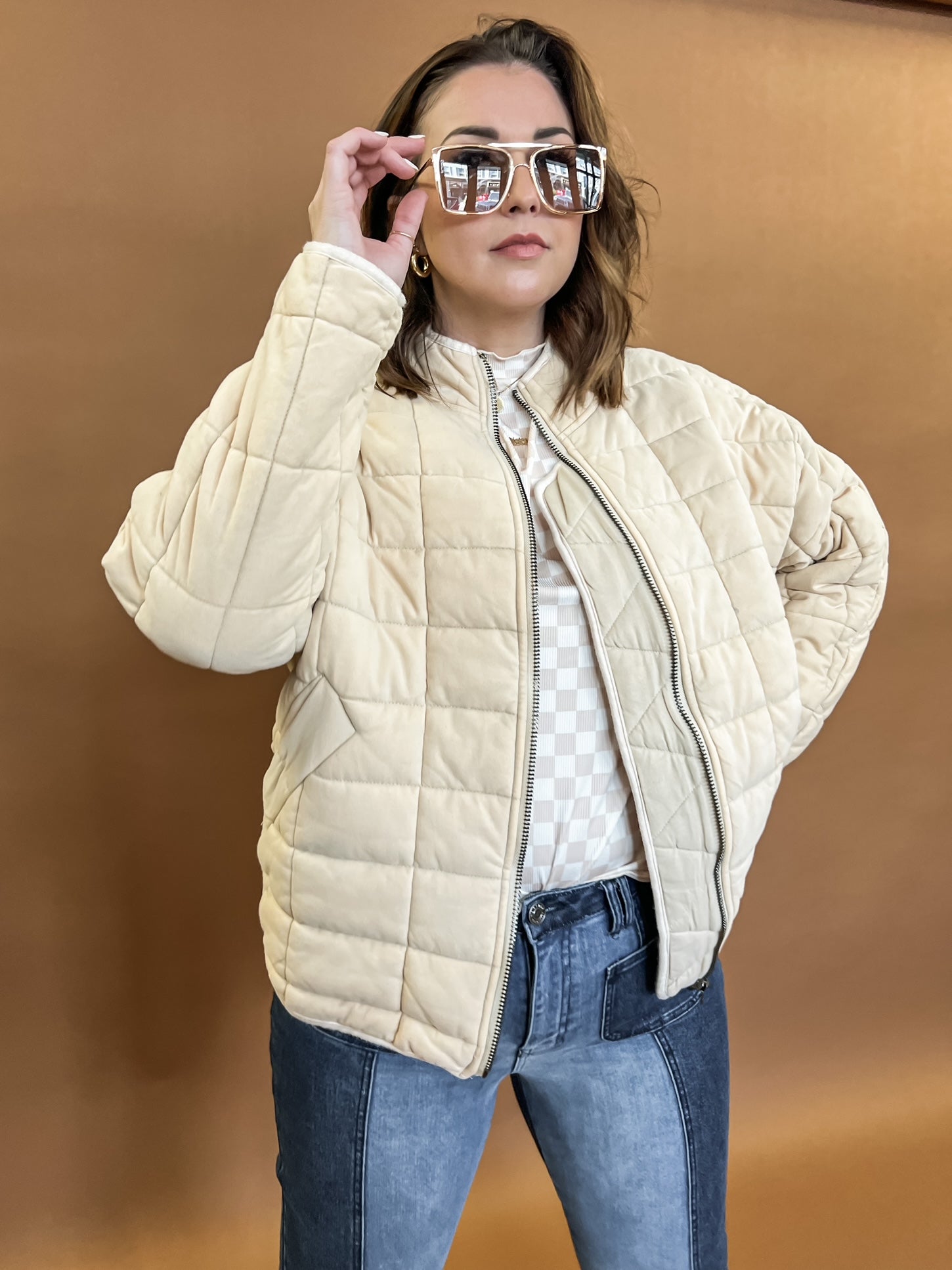 Quinn Quilted Oversized Jacket