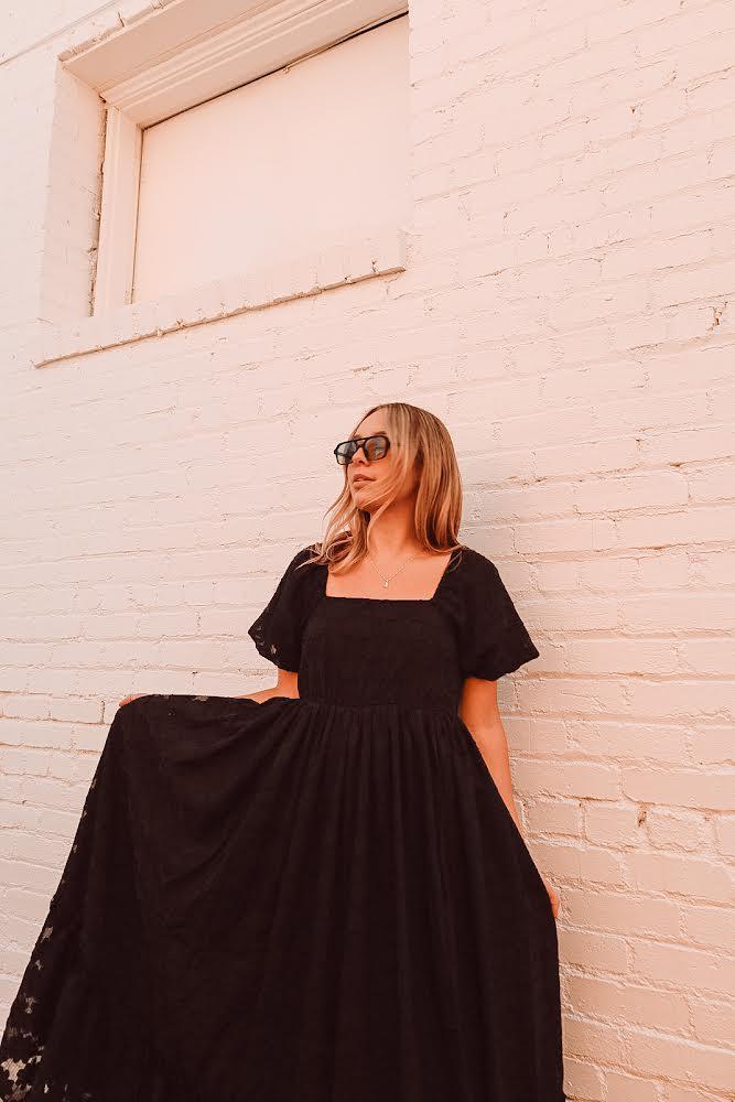 Autumn Fling Luxe Floral Maxi Dress
