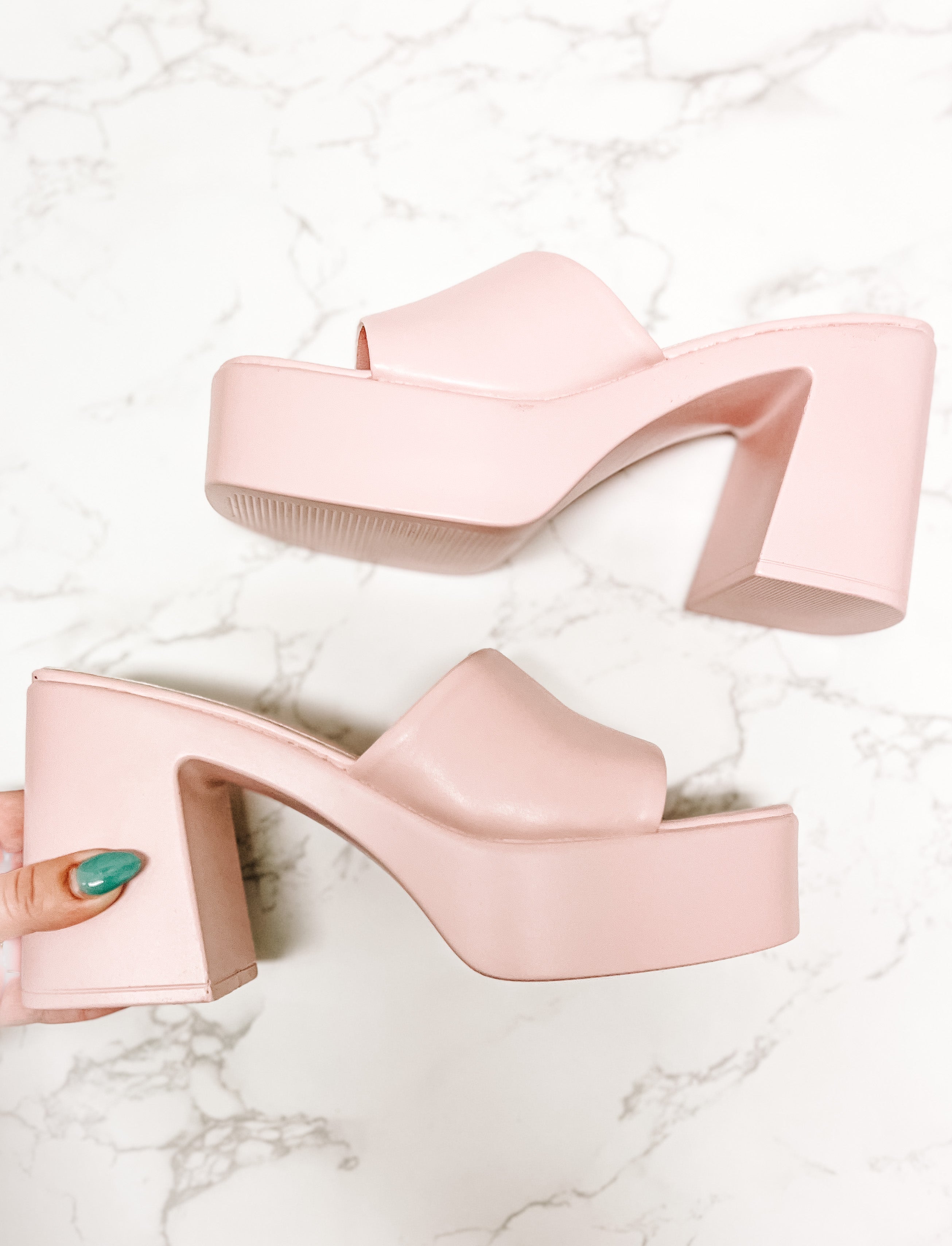 Polly Pocket Pink Platform Sandals
